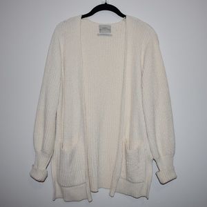 Urban Outfitters Cream Knit Open Cardigan